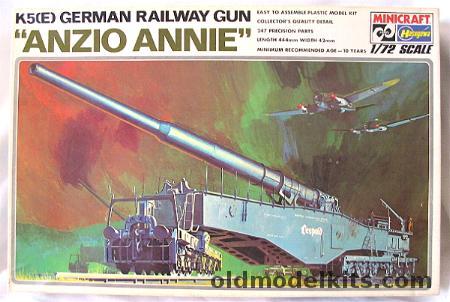 Hasegawa 1/72 K5(E) German Railway Gun Anzio Annie, 728 plastic model kit